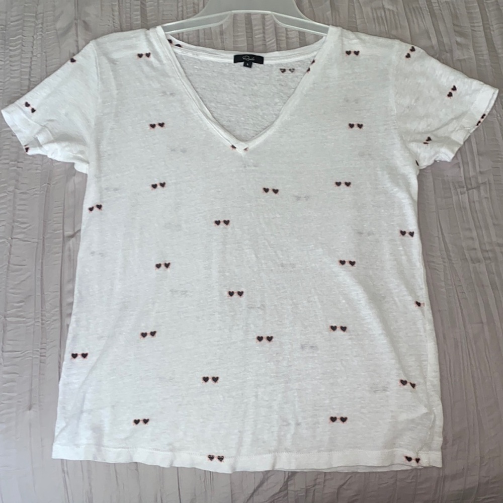 Rails Heart Sunglasses v-neck T-shirt